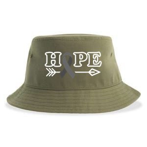 Hope Glioblastoma Awareness Meaningful Gift Sustainable Bucket Hat