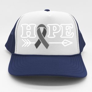 Hope Glioblastoma Awareness Meaningful Gift Trucker Hat