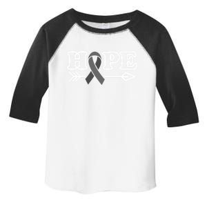 Hope Glioblastoma Awareness Meaningful Gift Toddler Fine Jersey T-Shirt