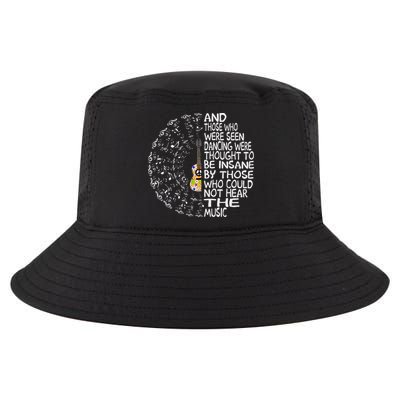 Hippie Guitar And Those Who Were Seen Dancing Peace Cool Comfort Performance Bucket Hat