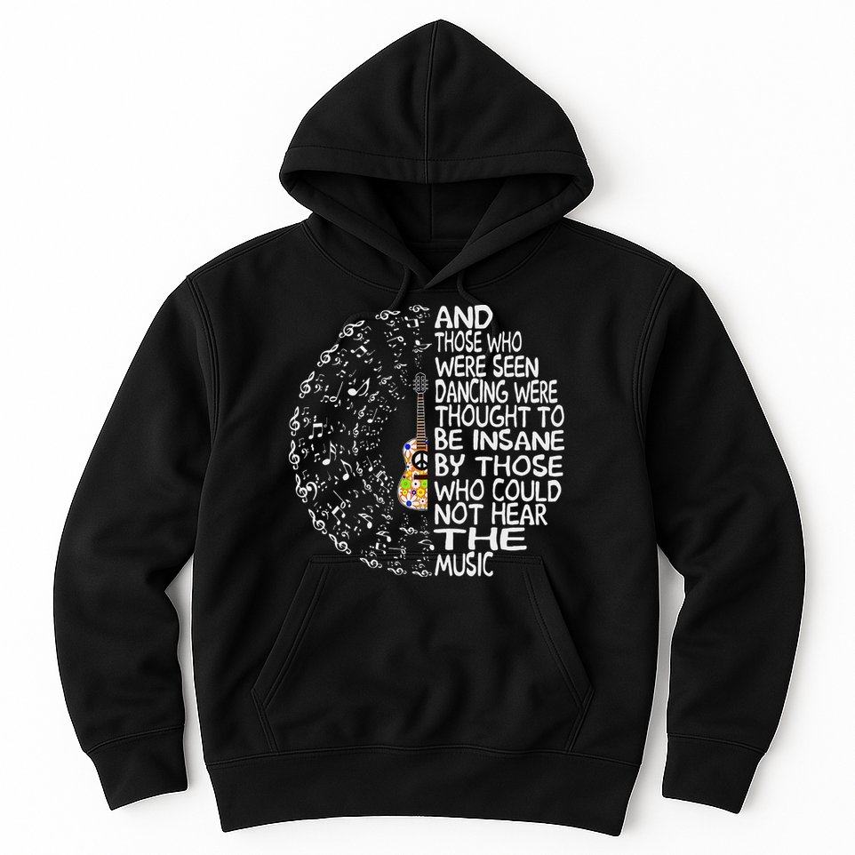 Hippie Guitar And Those Who Were Seen Dancing Peace Hoodie