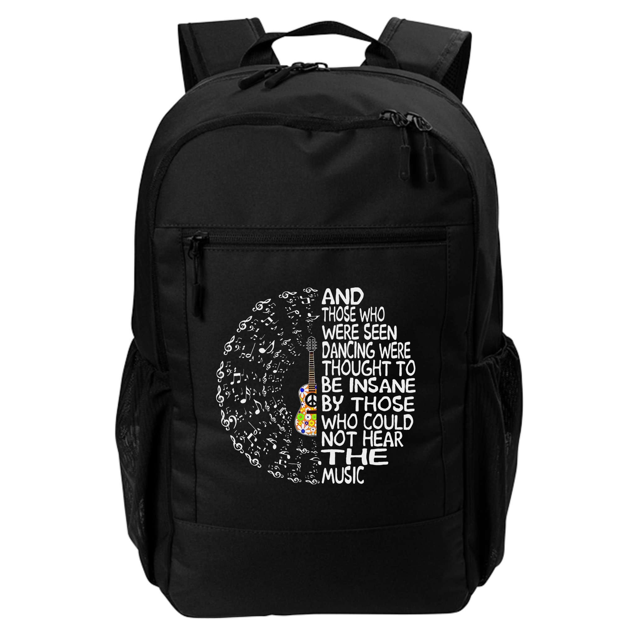 Hippie Guitar And Those Who Were Seen Dancing Peace Backpack