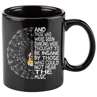 Hippie Guitar And Those Who Were Seen Dancing Peace 11oz C Handle Ceramic Mug