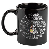 Hippie Guitar And Those Who Were Seen Dancing Peace 11oz C Handle Ceramic Mug