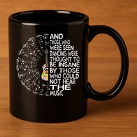 Hippie Guitar And Those Who Were Seen Dancing Peace 11oz C Handle Ceramic Mug