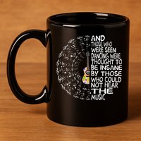 Hippie Guitar And Those Who Were Seen Dancing Peace 11oz C Handle Ceramic Mug