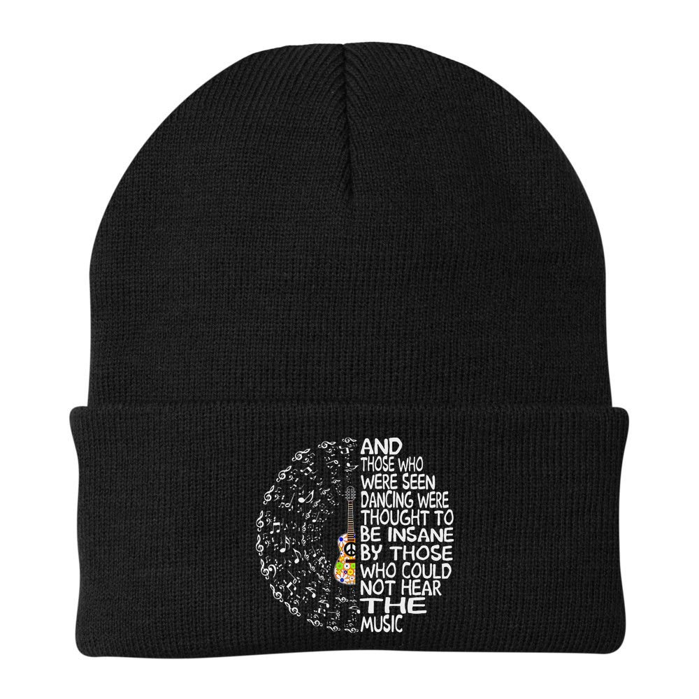 Hippie Guitar And Those Who Were Seen Dancing Peace Beanie
