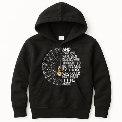 Hippie Guitar And Those Who Were Seen Dancing Peace Kids Hoodie