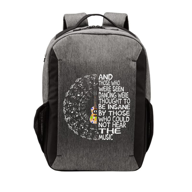 Hippie Guitar And Those Who Were Seen Dancing Peace Vector Backpack