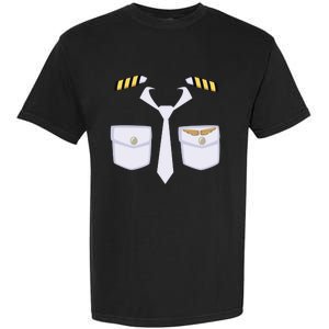 Halloween Gift Airplane Airline Pilot Costume Dress Up Gift Garment-Dyed Heavyweight T-Shirt