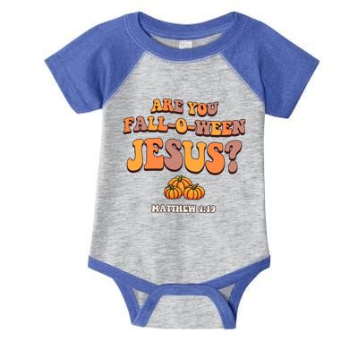 Halloween Groovy Are You Falloween Jesus Christian Faith Gift Infant Baby Jersey Bodysuit