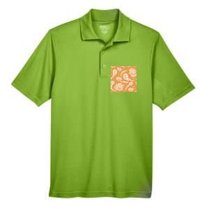 Halloween Ghosts And Pumpkins Men's Origin Performance Pique Polo