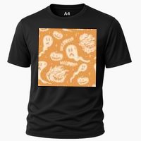 Halloween Ghosts And Pumpkins Cooling Performance Crew T-Shirt