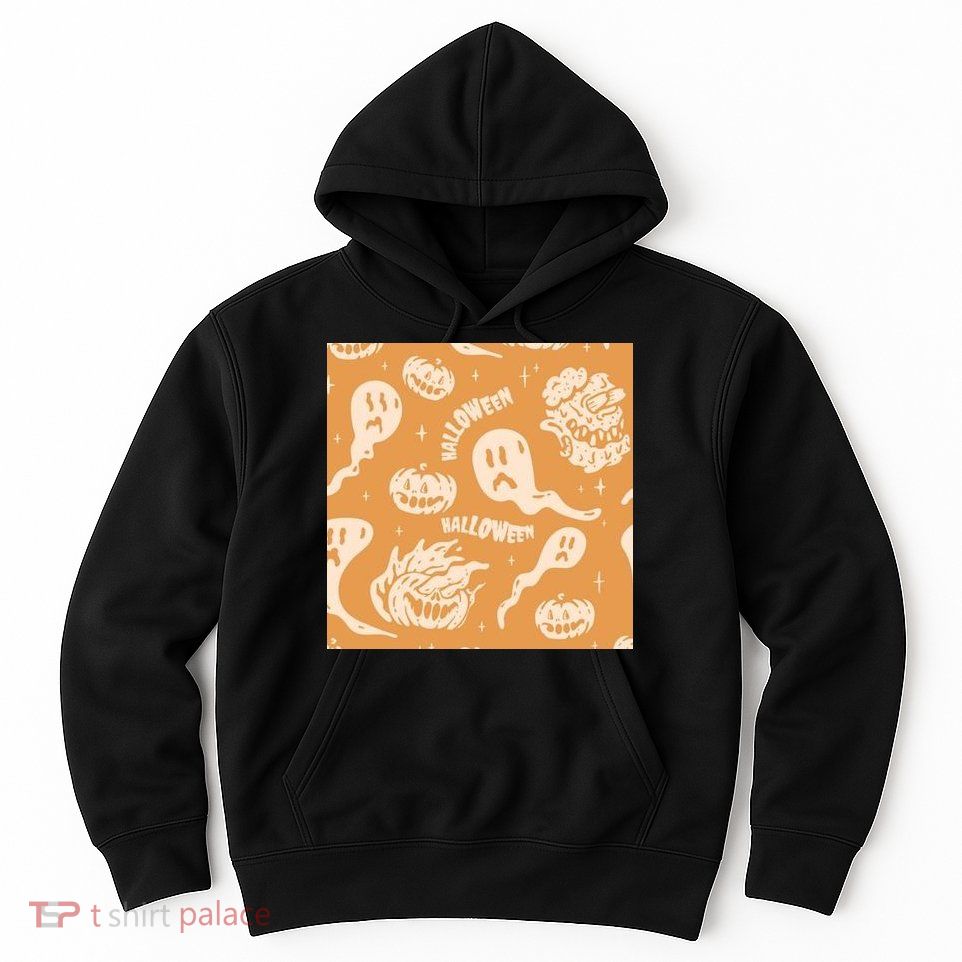 Halloween Ghosts And Pumpkins Hoodie