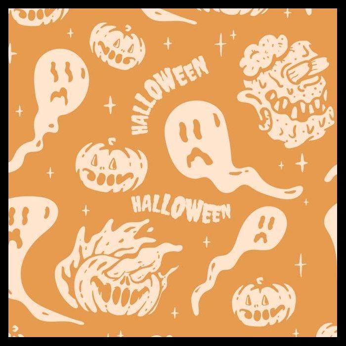 Halloween Ghosts And Pumpkins Long Sleeve Shirt