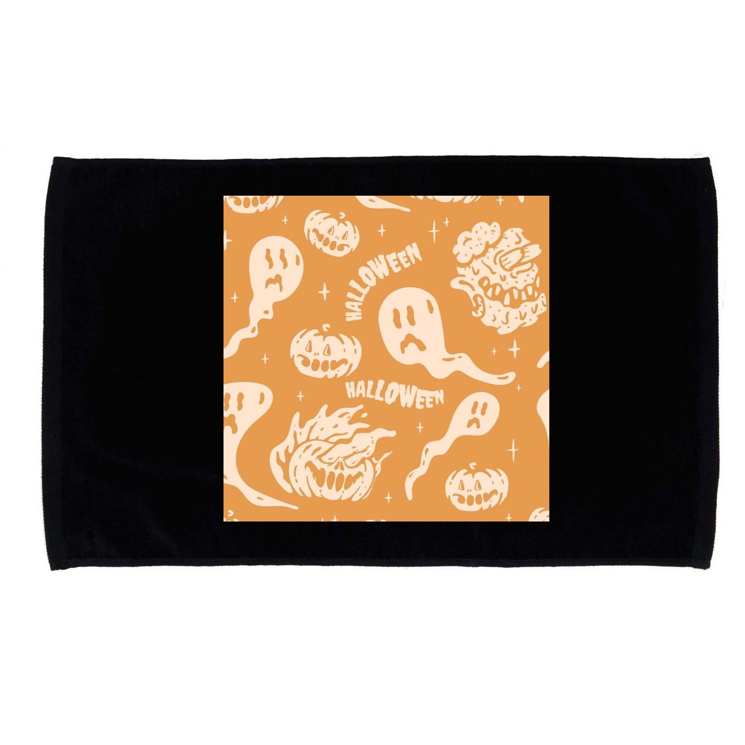 Halloween Ghosts And Pumpkins Microfiber Hand Towel