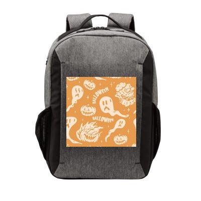 Halloween Ghosts And Pumpkins Vector Backpack