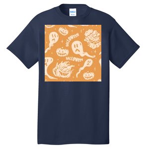 Halloween Ghosts And Pumpkins Tall T-Shirt