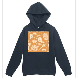 Halloween Ghosts And Pumpkins Urban Pullover Hoodie