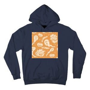 Halloween Ghosts And Pumpkins Tall Hoodie