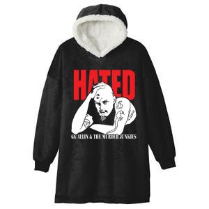 Hated GG Allin & The Murder Junkies Hooded Wearable Blanket