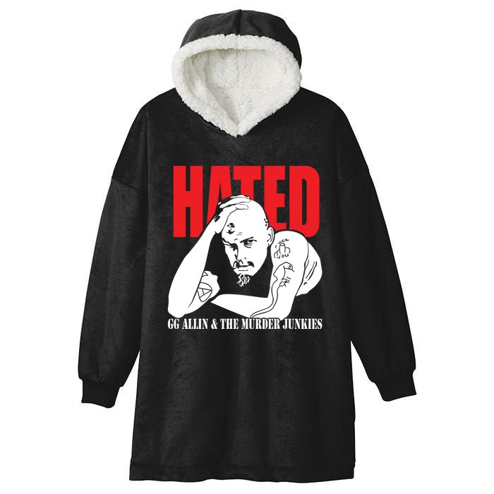 Hated GG Allin & The Murder Junkies Hooded Wearable Blanket