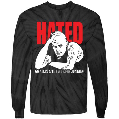 Hated GG Allin & The Murder Junkies Tie-Dye Long Sleeve Shirt