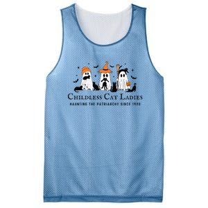 Halloween Ghost Black Cat Childless Cat Lady Kamala Harris Mesh Reversible Basketball Jersey Tank