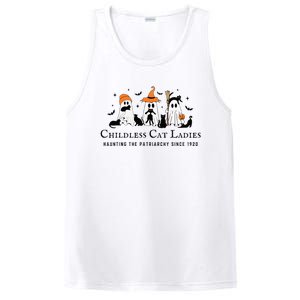 Halloween Ghost Black Cat Childless Cat Lady Kamala Harris PosiCharge Competitor Tank