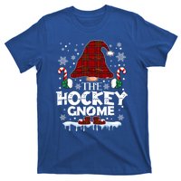 Hockey Gnome Buffalo Plaid Matching Family Christmas Pajama Gift T-Shirt