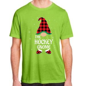 Hockey Gnome Buffalo Red Plaid Matching Christmas Pajama Gift Adult ChromaSoft Performance T-Shirt