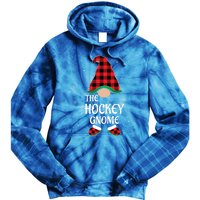 Hockey Gnome Buffalo Red Plaid Matching Christmas Pajama Gift Tie Dye Hoodie