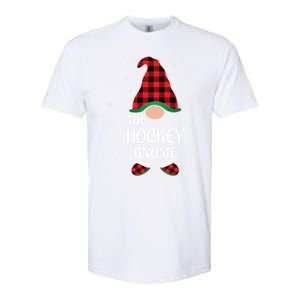 Hockey Gnome Buffalo Red Plaid Matching Christmas Pajama Gift Softstyle CVC T-Shirt