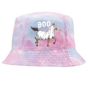 Horse Ghost Boo Equestrian Horse Lover Farmer Halloween Tie-Dyed Bucket Hat