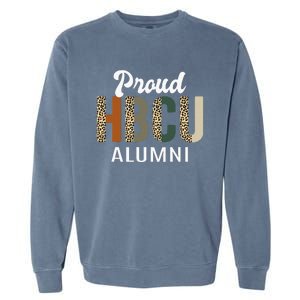 HBCU Grad Black Grad Black College Alumni Leopard Garment-Dyed Sweatshirt