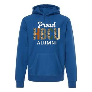 HBCU Grad Black Grad Black College Alumni Leopard Premium Hoodie