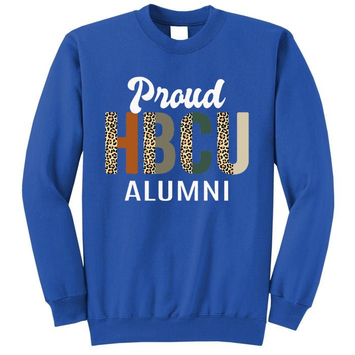 HBCU Grad Black Grad Black College Alumni Leopard Tall Sweatshirt