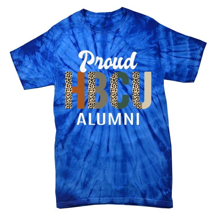 HBCU Grad Black Grad Black College Alumni Leopard Tie-Dye T-Shirt