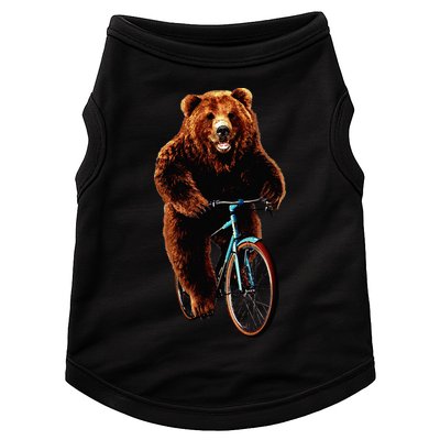 Happy Grizzly Bear Cycling Mountain Bike Bicycle Doggie Tank