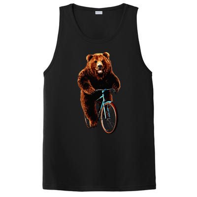 Happy Grizzly Bear Cycling Mountain Bike Bicycle PosiCharge Competitor Tank