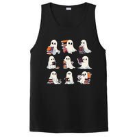 Halloween Ghostly Bookworm Teacher PosiCharge Competitor Tank