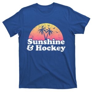 Hockey Gift Cute Gift Sunshine And Hockey Cool Gift T-Shirt