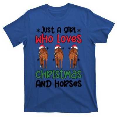 Horse Girl Christmas Horse Owner Horse Lover Xmas Party Gift T-Shirt