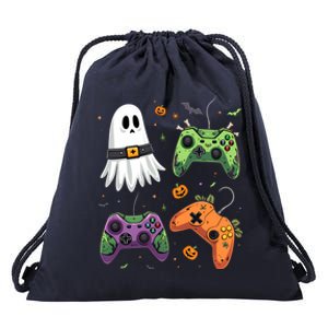 Halloween Gamer Controllers Spooky Gaming Halloween Lovers Gift Drawstring Bag