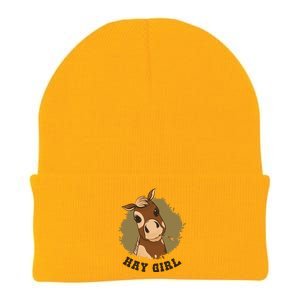 Hay Girl Cute Horse Knit Cap Winter Beanie