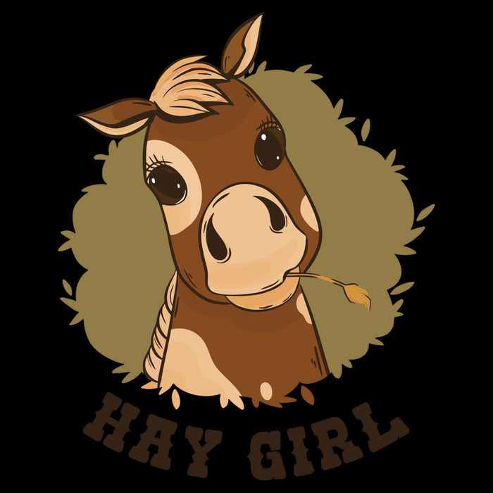 Hay Girl Cute Horse 16 in Basic Backpack