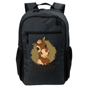 Hay Girl Cute Horse Daily Commute Backpack