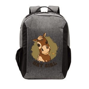 Hay Girl Cute Horse Vector Backpack