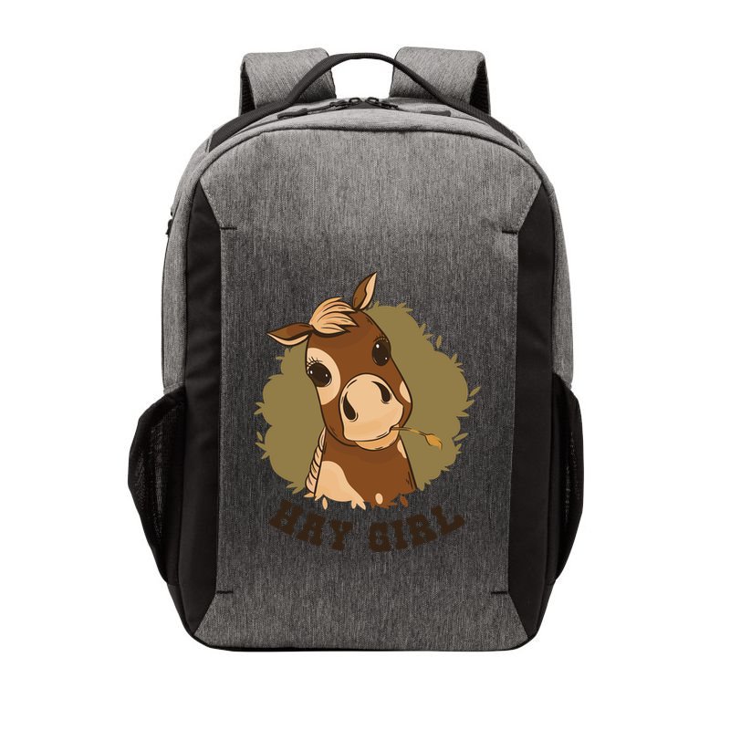 Hay Girl Cute Horse Vector Backpack