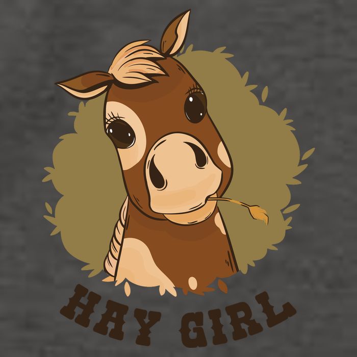 Hay Girl Cute Horse Vector Backpack